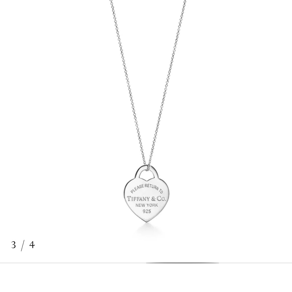 Tiffany & Co. Silver Heart Tag Necklace - Picture 4 of 12